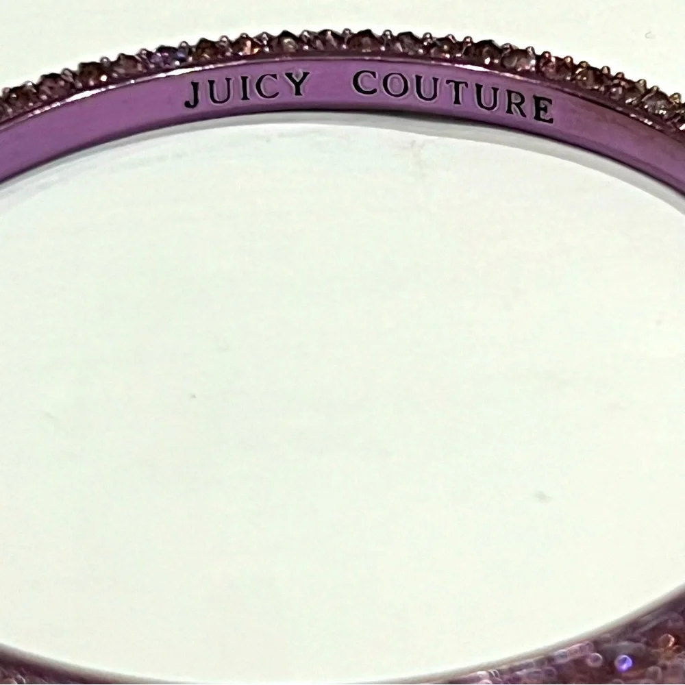 NWT Juicy Couture Colorful Pave Bangle—Fuchsia Pink - Picture 2 of 3